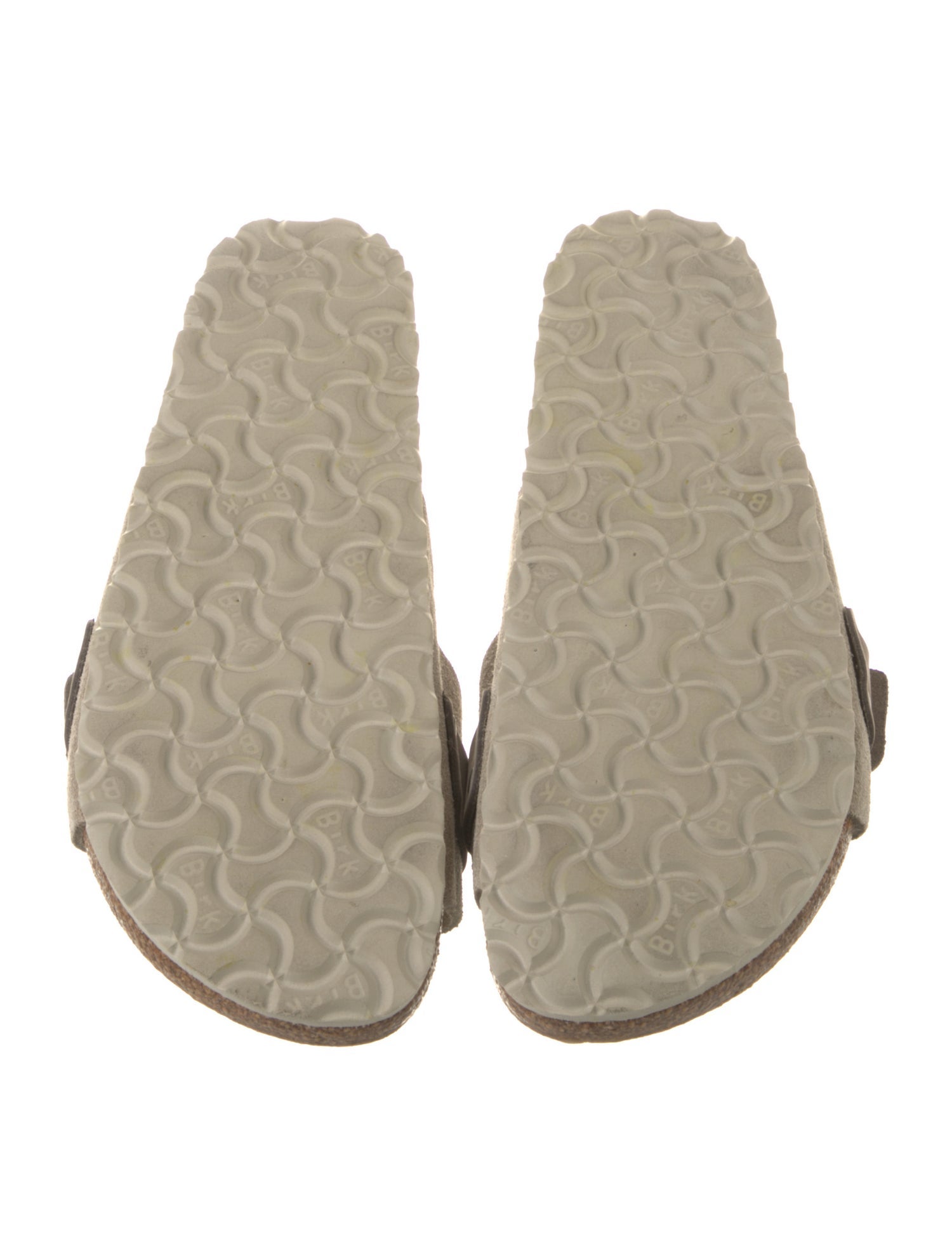 Birkenstock Suede Colorblock Pattern Slides